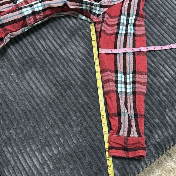 Obey Plaid Thick Flannel Stephan Shirt Jacket Long Sleeve Button Down Medium - Picture 8 of 9